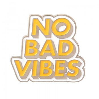 Quote Enamel Pin Feminist Girl power STRANGER THINGS NO BAD VIBES badge brooch Lapel pin Jeans shirt bag Cartoon Jewelry Gift