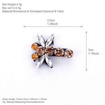 AENSOA Rhinestone Dragonfly Brooches For Women Enamel Cute Insect Brooch Pin Jewelry Girls Scarf Dress Fashion Jewelry