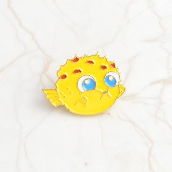 QIHE JEWELRY Sea cuties pin Whale Shark Narwhal Octopus Puffer fish Hard enamel pin Lapel pin Brooches Badges Pinback