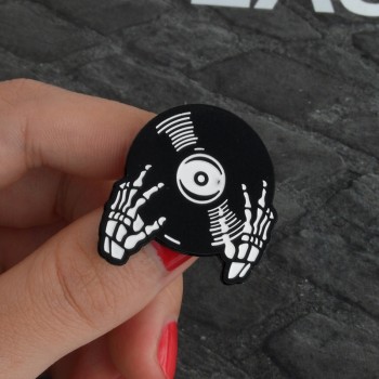 Phonograph Record Cassette Tape Vinyl Record Brooches Collection Enamel Pins Badge Retro Music Disc Brooch Gift for music lovers