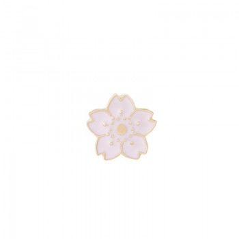 Cartoon 5 Color Mini Cherry Flower Brooch Simple Style Enamel Pin Brooches Denim Jackets Lapel Badge Pins Button Fashion Jewelry