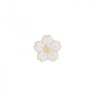 Cartoon 5 Color Mini Cherry Flower Brooch Simple Style Enamel Pin Brooches Denim Jackets Lapel Badge Pins Button Fashion Jewelry