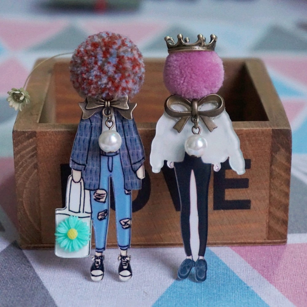 Women Cute Brooches Brooch Fashion Brooch Pins for Woman girl Cartoon Models Acrylic Brooches Jewelry Accessories Drop-Shipping