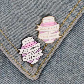 Car Heart Girl Power Wine glass Brooch Soft Enamel Pin Cartoon Funny Brooch Collection Metal Lapel Pin Badge Collar Brooch Gift