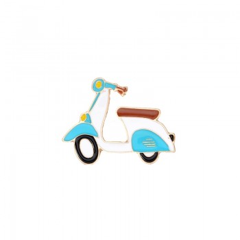 Bargain price Transportation Collection Enamel pin Cartoon bike car bus boat motorcycle Brooch lapel pin Button badge Funny Gift
