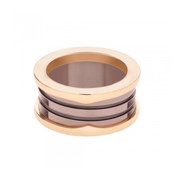 Bulgaria Ring Classic Style,Spiral Roman Ceramics Rose Brown Ring, Jewelry Woman And Man Gift Birthday Gift