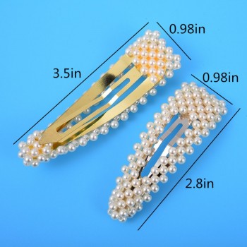 M MISM Hot Sales Trendy Hair Clips Imitation Pearl Fashion Adult Ladies Hair Pins Elegant High Quality Women Hair Accessories