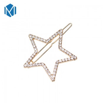 M MISM Women Girls Crystal Rhinestone Star Moon Hair Clip Beauty Hairpin Barrette Head Ornaments Women Hair Accessories Barrette