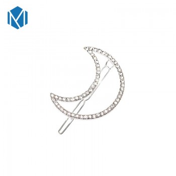 M MISM Women Girls Crystal Rhinestone Star Moon Hair Clip Beauty Hairpin Barrette Head Ornaments Women Hair Accessories Barrette