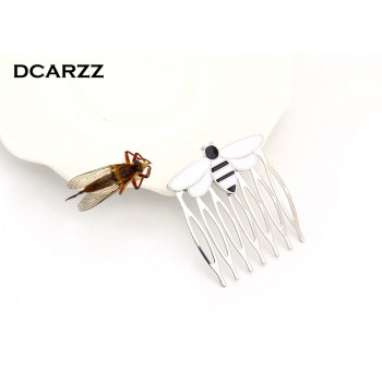 Bee Miraculous Queen Bee Hairwear,Gold Color Hair Comb for Girls/Women Ladybug Party Supplies Anime Enamel Hair Jewelry Costume