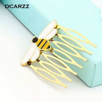 Bee Miraculous Queen Bee Hairwear,Gold Color Hair Comb for Girls/Women Ladybug Party Supplies Anime Enamel Hair Jewelry Costume