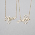 Custom Name Necklace Women Personalized Gift Customized Pendant Cursive Handwriting Stainless Steel Chain Fashion Jewelry 2019