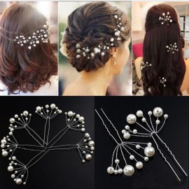 5 Pieces Hairpins for Women Girl Bridal Hair Accessories Simulate Pearl Wedding Hair Pins Decoration in the Hair Ornaments Braid