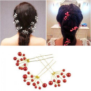 5 Pieces Hairpins for Women Girl Bridal Hair Accessories Simulate Pearl Wedding Hair Pins Decoration in the Hair Ornaments Braid
