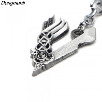 P1746  Dongmanli Jewelry Tv Series Vikings Icon Necklace Vikings VLogo Pendant Ragnar Lodbrok Men Women Birthday Gift
