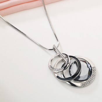 Meyfflin Collier Femme Long Necklaces amp; Pendants for Women Round Statement Necklace Maxi Colar Chain Fashion Jewelry 2019 Bijoux