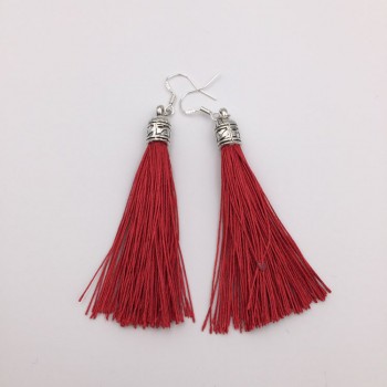 S925 Silver Ear Hook Drop Earrings Fashion Vintage Bohemia Alloy Long Tassel Dangle Earring For Women Party Wedding Ear Jewelry