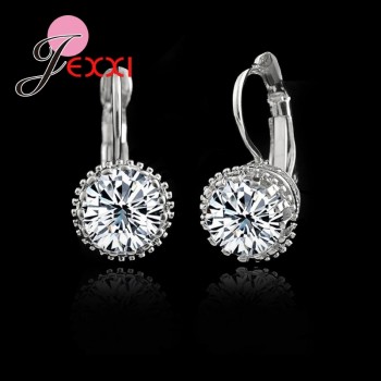 PATICO Romantic Gift for Grace Ladies AAA Cubic Zirconia Brincos Dangle Earrings with 925 Sterling Silver High Standard Crafts