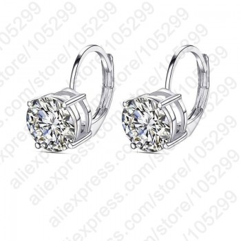 PATICO Romantic Gift for Grace Ladies AAA Cubic Zirconia Brincos Dangle Earrings with 925 Sterling Silver High Standard Crafts