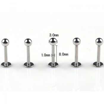 5pcs Gold Silver Helix Ball Labret Lip Cartilage Ear Tragus Piercing Surgical Stainless Steel Stud Earring Men body jewelry