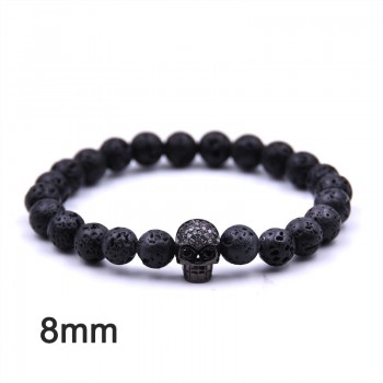 Crown Bracelet Couple Bracelets For Women Jewelry Bileklik Pulseira Masculina Feminina Men Erkek Pulseras De Bolitas Stone 2018