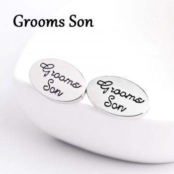 13 Style Mens Fashion Silver Oval Wedding Jewelry Cufflinks Groom/Best Man/Best Friend French Shirt Cuff Links High Quality