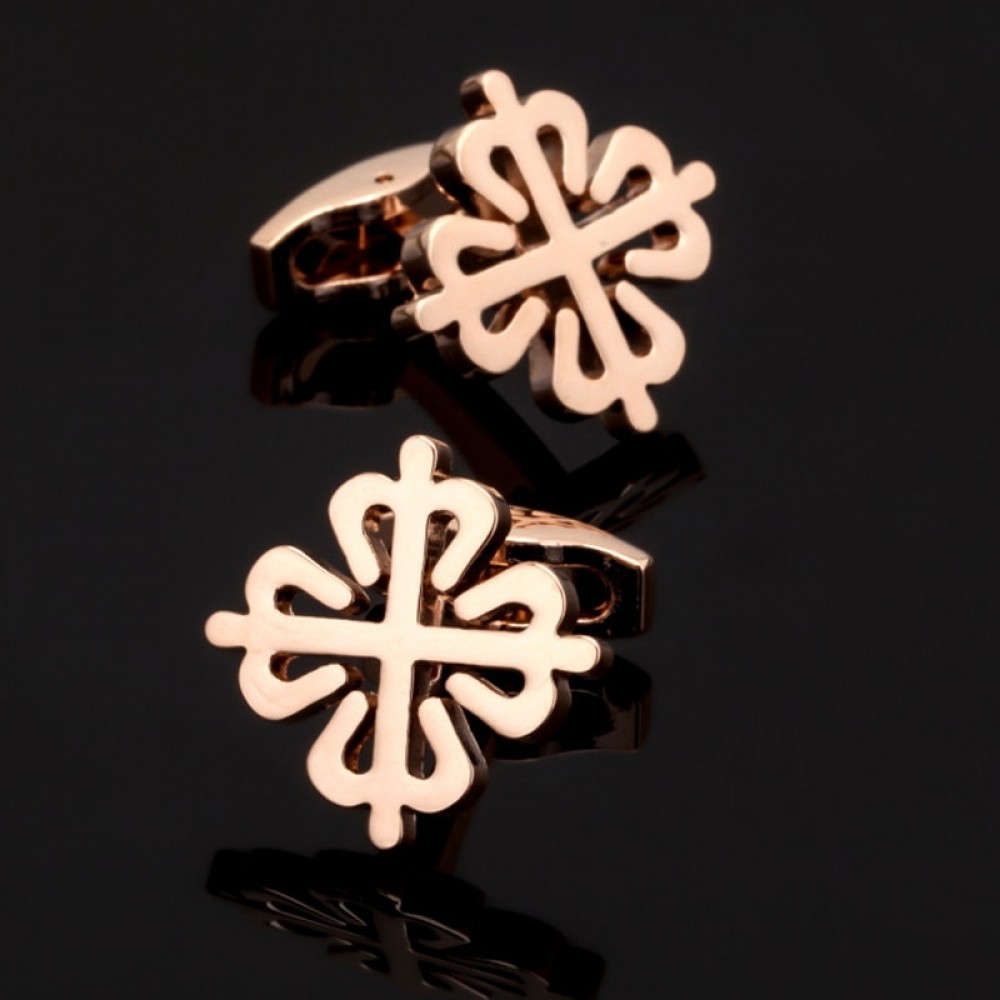 XK038 High quality mens wedding Cufflinks rose gold China knot Cufflinks factory direct