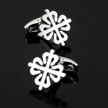 XK038 High quality mens wedding Cufflinks rose gold China knot Cufflinks factory direct