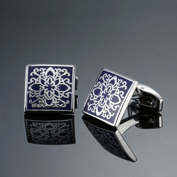 DY New luxury jewelry brand of high-grade mahogany carbon fiber retro pattern Cufflinks mens shirts Cufflinks free shipping