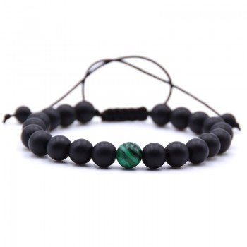 KANGKANG 2 pieces/Set 8mm Natural stone Beads men bracelets Weave charm Couple Bracelet for menamp;women Jewellery grace
