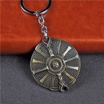 SC Fashion jewelry God Of War 4 Kratos Axe Keychains Exquisite Crystal Carved pattern Axe Pendant key holder Souvenir jewelry