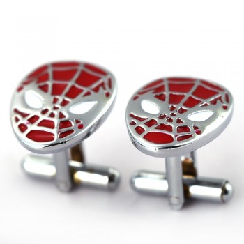 HSIC JEWELRY Metal Alloy Superhero Cuff Link Superman Spider-Man Iron Man  Captain America Cuff Buttons size 2cm*2cm