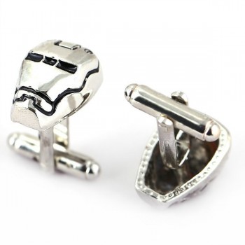 HSIC JEWELRY Metal Alloy Superhero Cuff Link Superman Spider-Man Iron Man  Captain America Cuff Buttons size 2cm*2cm