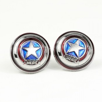 HSIC JEWELRY Metal Alloy Superhero Cuff Link Superman Spider-Man Iron Man  Captain America Cuff Buttons size 2cm*2cm