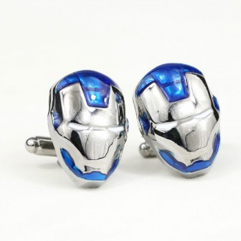 HSIC JEWELRY Metal Alloy Superhero Cuff Link Superman Spider-Man Iron Man  Captain America Cuff Buttons size 2cm*2cm