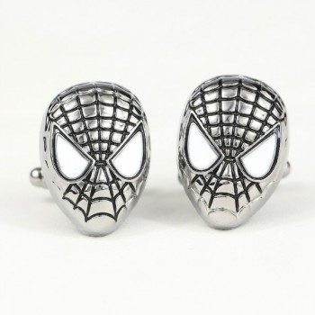 HSIC JEWELRY Metal Alloy Superhero Cuff Link Superman Spider-Man Iron Man  Captain America Cuff Buttons size 2cm*2cm