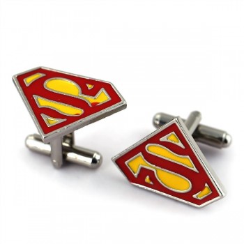 HSIC JEWELRY Metal Alloy Superhero Cuff Link Superman Spider-Man Iron Man  Captain America Cuff Buttons size 2cm*2cm