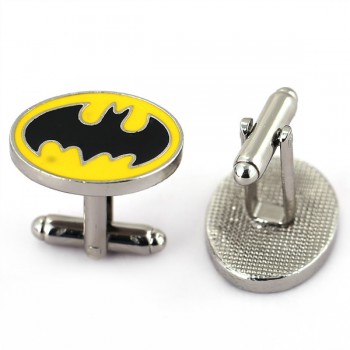 HSIC JEWELRY Metal Alloy Superhero Cuff Link Superman Spider-Man Iron Man  Captain America Cuff Buttons size 2cm*2cm
