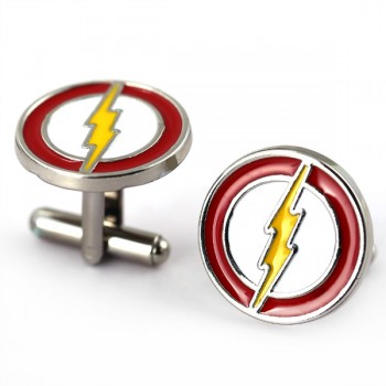 HSIC JEWELRY Metal Alloy Superhero Cuff Link Superman Spider-Man Iron Man  Captain America Cuff Buttons size 2cm*2cm