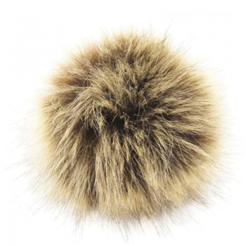 Furling 12pcs Pom Poms DIY Wholesale 10cm Soft Faux Fox Fur Pom Pom Ball for Knitting Hat  Accessories Keychain Accessory