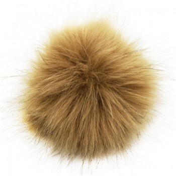 Furling 12pcs Pom Poms DIY Wholesale 10cm Soft Faux Fox Fur Pom Pom Ball for Knitting Hat  Accessories Keychain Accessory
