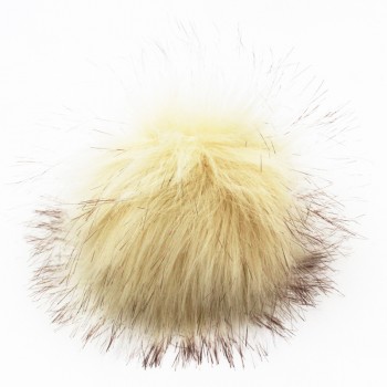 Furling 12pcs Pom Poms DIY Wholesale 10cm Soft Faux Fox Fur Pom Pom Ball for Knitting Hat  Accessories Keychain Accessory