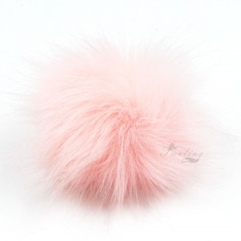 Furling 12pcs Pom Poms DIY Wholesale 10cm Soft Faux Fox Fur Pom Pom Ball for Knitting Hat  Accessories Keychain Accessory