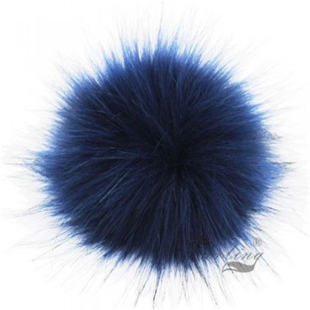 Furling 12pcs Pom Poms DIY Wholesale 10cm Soft Faux Fox Fur Pom Pom Ball for Knitting Hat  Accessories Keychain Accessory