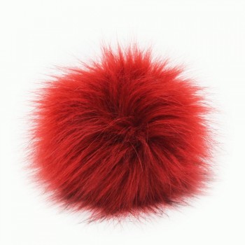 Furling 12pcs Pom Poms DIY Wholesale 10cm Soft Faux Fox Fur Pom Pom Ball for Knitting Hat  Accessories Keychain Accessory