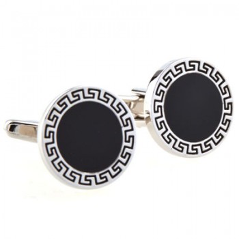 The Most Popular 9 Designs Black Color Enamel Epoxy Cufflink Cuff Link Free Shipping
