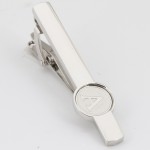 New Men Fashion Tie clips Alphabet Single Letter Silver Metal Tie Clip for Wholesale