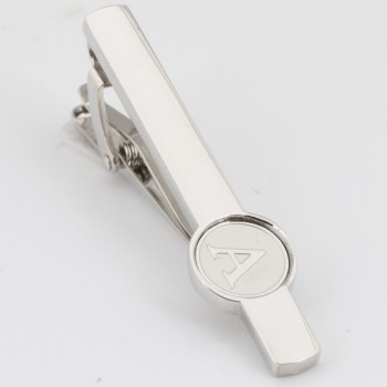 New Men Fashion Tie clips Alphabet Single Letter Silver Metal Tie Clip for Wholesale