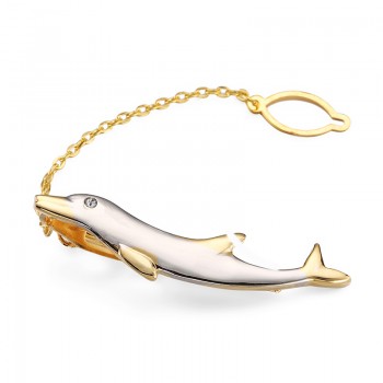 High-end brand mens tie clip vogue wedding shirt tie pin accessories gold plane tie clips classic design style