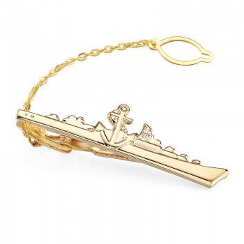 High-end brand mens tie clip vogue wedding shirt tie pin accessories gold plane tie clips classic design style